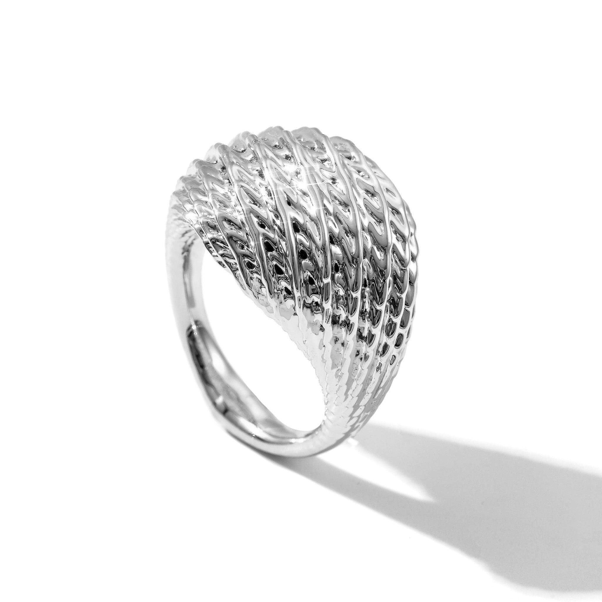 Flow Edgy Dome Ring
