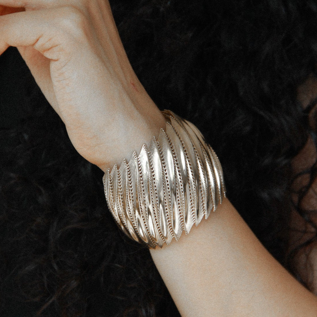 Flow Edgy Cuff Bracelet
