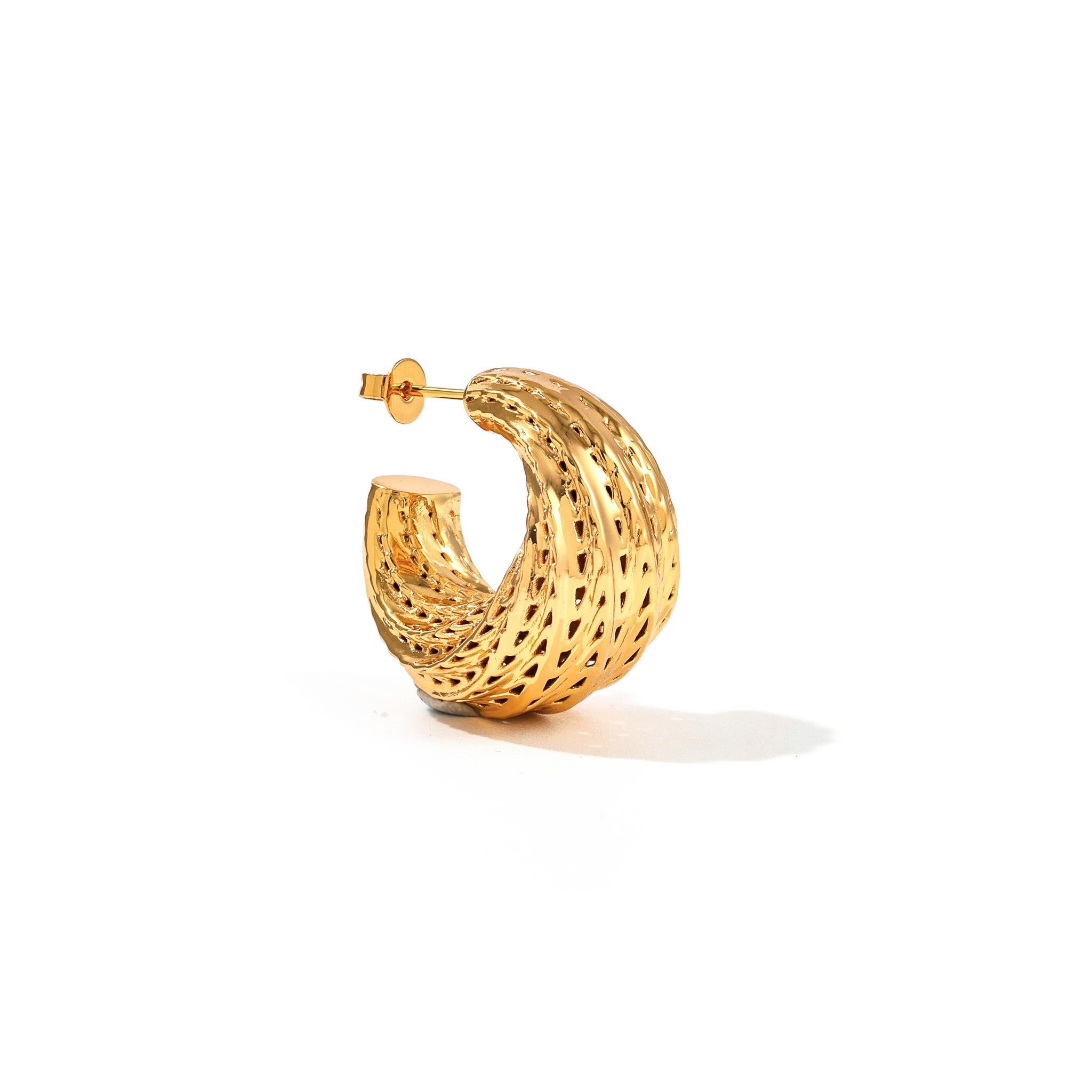 Flow Edgy Hoop Earrings