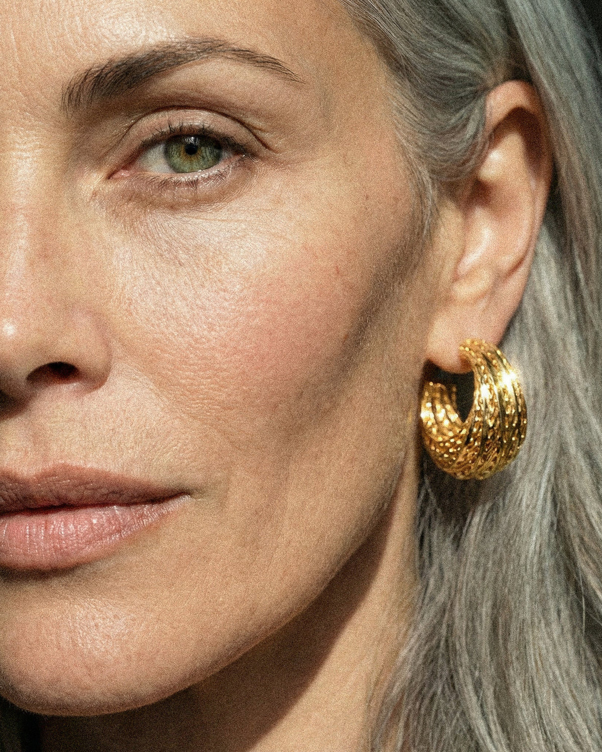 Flow Edgy Hoop Earrings