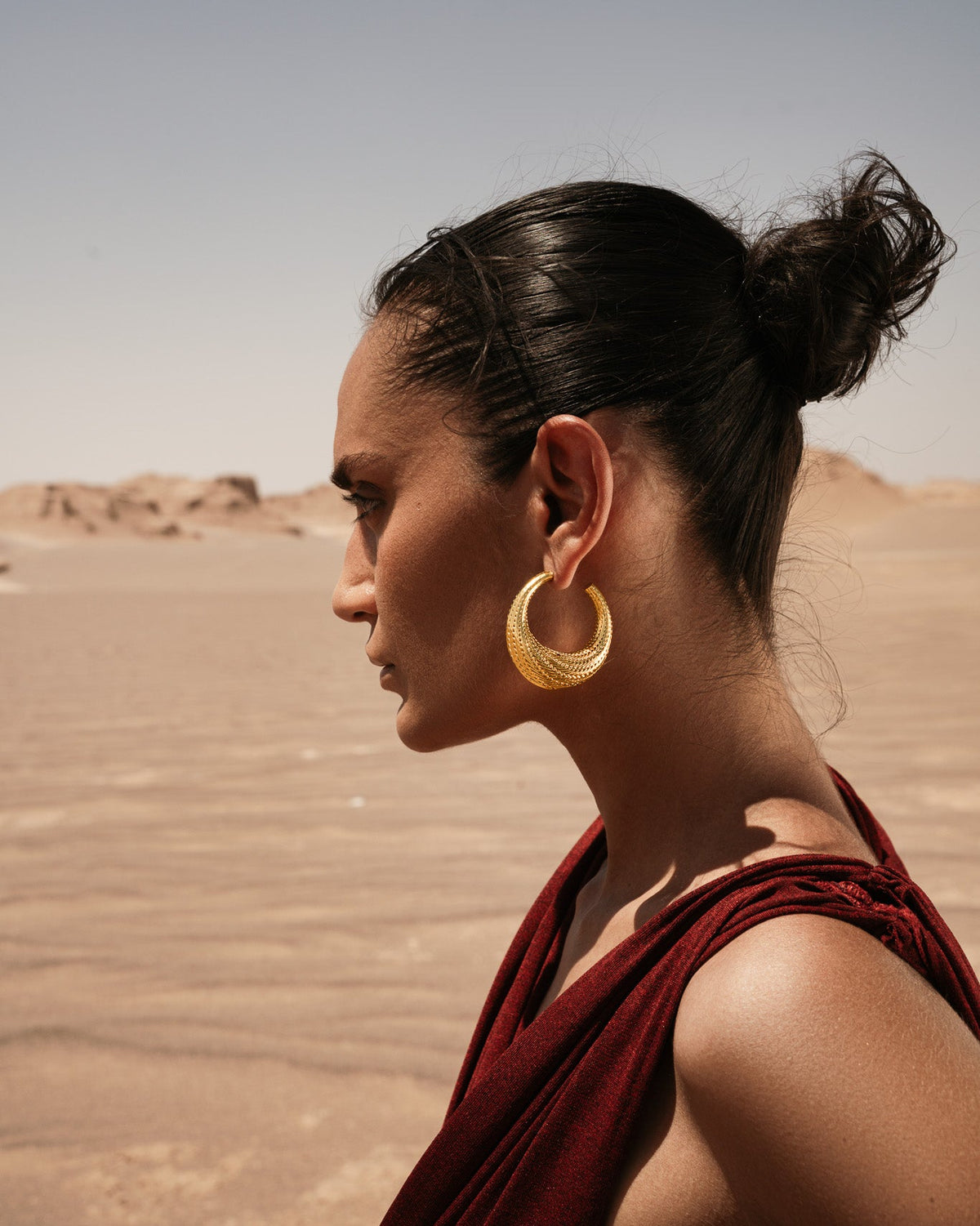 Flow Large Hoop Earrings